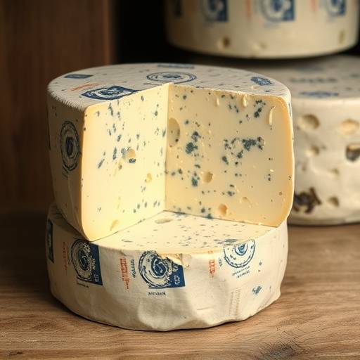 Queso azul asturiano en proceso de curaci&oacute;n